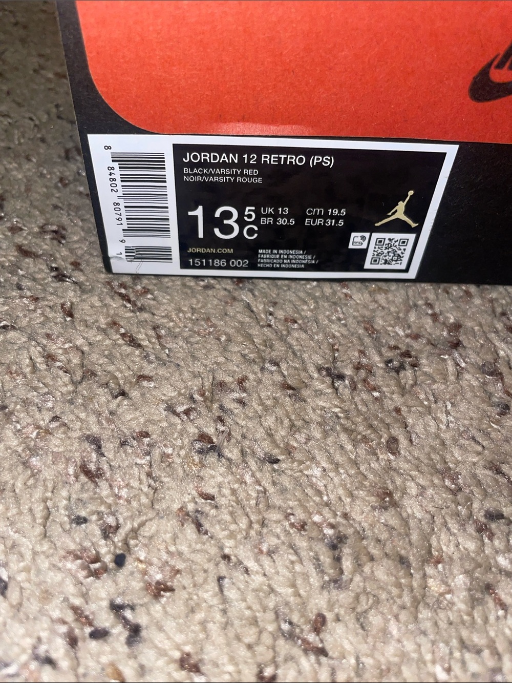 Nike Kids Black and Red Retro-Style Sneakers - Picture 7 of 7